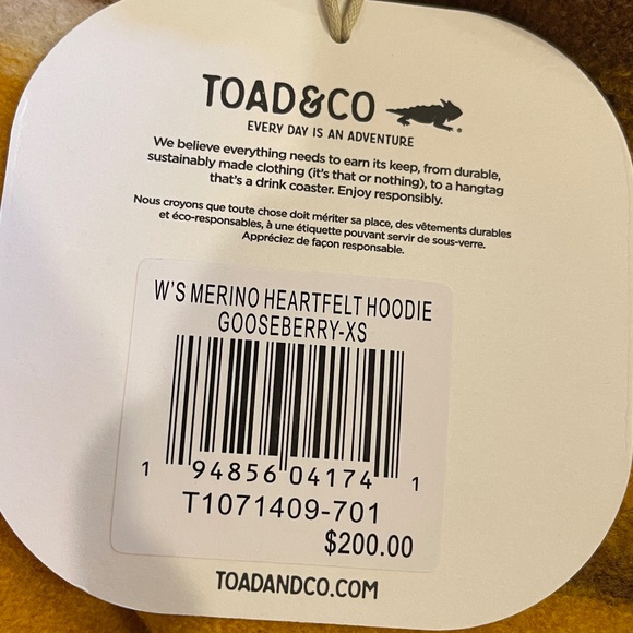 NEW! Toad & CO. Open Hooded Shawl Collar Cardigan Sweater Size XS NWT! - Picture 10 of 14